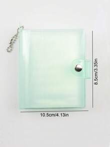 1pc Transparent Glitter Photo Album, Minimalist Multifunctional Business Card & Photo Storage Holder, Single Or Random Delivery - Multicolor - View 2