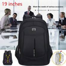 NetHong Business Laptop Bag, Large Waterproof Travel Backpack Large Capacity Backpack UK - Black - View 3