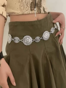 1 st Legering Dam Personlig Snidad Midjekedja Alla hjärtans dag Alla hjärtans dag Sommar, Skola Höst, Höst, Halloween - Silver - Visa 8