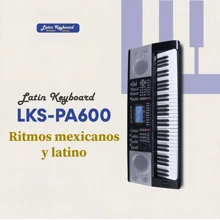 Teclado Musical profesional con 61 teclas Órgano electrónico, piano eléctrico, construido con el disco USB y Micro SD reproductor de MP3, Bluetooth incorporado para conexiones inalámbricas. Funciones Dual- voz y función doble teclado. 128 Tonos 128 Ritmos, 17 Canciones de demostración incorporados. - Blanco y Negro - Ver 1
