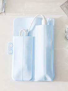 1pc Portable Heat-Resistant Curling Iron Bag, Silicone Hair Straightener Storage Bag, Clip Board Anti-Scalding Travel Pad Bag, Curling Iron Storage Protective Cover, Suitable For Curling Irons, Hair Straighteners And Hair Styling Tools - Multicolor - View 6