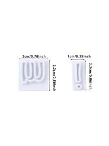 Witte 64 stuks hoofdletters en kleine letters Engelse letters cake biscuit print mal