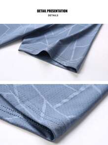 运动户外 T 恤 男士户外服装 春夏服装 运动上衣 短袖 日常休闲 跑步健身 舒适宽松 网球高尔夫 曲棍球 马术 - 黑色 - 查看 11