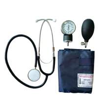 Manual Arm Style Blood Pressure Monitor With Stethoscope, With Black Storage Case, Convenient To Carry, Aneroid Sphygmomanometer With Adult Cuff