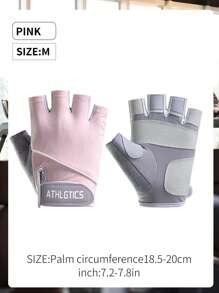 1pc Silky Sports Wrist Support Band For Yoga, Cycling, Fitness, Weightlifting, Workout Accessories, Anti-Slip Fingerless Gloves