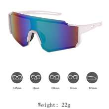 1 pièce Lunettes de mode décorative surdimensionnée en plastique pour femmes, idéales pour l'été, la plage, les vacances, l'extérieur et les voyages