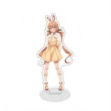 Anime Kimi No Koto Ga Dai Dai Dai Dai Daisuki Na Hyaku-Nin No Kanojo Decoración de marca de soporte acrílico de conejo de Pascua de 15 cm de alto