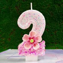 Shiny Pink Number Candles, Birthday Candles, Birthday Decorations, Happy Birthday, Cake Candles, Room Decorations