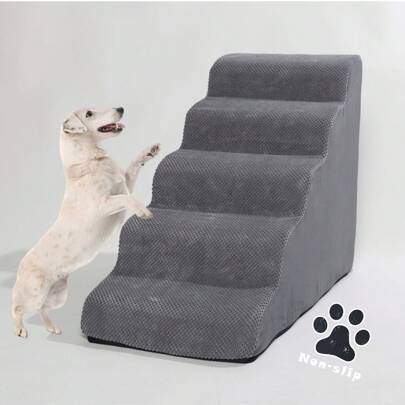 PETSIN Pet Dog Cat Stairs, 2/3/4/5 Steps Dog Ladder, Bed Ramp, Non-Slip , Removable And Washable Sofa Bed Stairs, For Injured, Elderly Dogs And Cats With Joint Pain, Best Selling