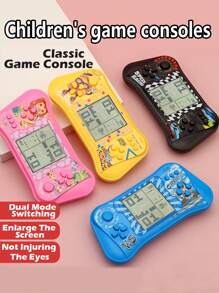 1 pieza Consola de juegos electrónica portátil de rompecabezas para niños, juguete educativo temprano estimulante cognitivo - Multicolor - Ver 3