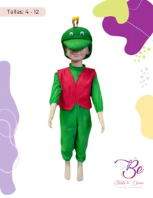 Disfraz Grillo Infantil Festival Primavera Carnaval Escuela - Multicolor - Ver 3