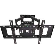 TV Wall Mount For LED LCD, Swivels Tilts Extends Double Arm Full Motion TV Wall Bracket Holds Up To 50kg, Includes Cable - Black - View 6