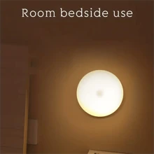 1 件/3 件/6 件 LED 可充电迷你夜灯，壁挂式床头灯，可调亮度和色温，磁性橱柜照明，适用于汽车、卧室、婴儿房、浴室、衣柜、厨房（250mAh） - 白色 - 查看 6