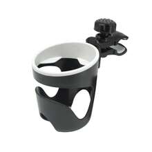 1 PC Adjustable Baby Stroller Bottle Holder Cup Holder With Clip Jaw And Secure Clamp Compatible With Most Stroller Brands ABS Material