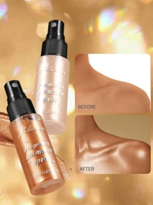 MSFLIBNH 1/5 件高光喷雾，身体珍珠亮泽闪粉流沙定妆喷雾，轻盈闪亮，适合所有肤色 - 彩色 - 查看 5