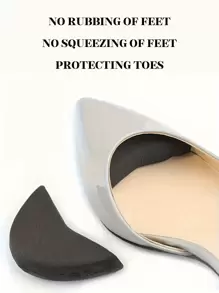 4pcs/2 Pairs Of Breathable Sponge Soft Toe Plugs, High Heels To Adjust Shoe Size, Anti-Pain Forefoot Pads - Multicolor - View 4