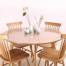 0.25mm Thick PVC Round Tablecloth, Transparent Round Tablecloth Tabletop Protector, Waterproof Scratch-Resistant Heat-Resistant Tablecloth, Table Surface Protective Film, Suitable For Home, Hotel, Dining Table, Coffee Table