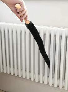 2pcs Multi-Functional Long Handle Radiator Cleaning Brush Set, Reusable Soft Bristle Brush With Handle - Dryer Vent Cleaner, Manual Scrub Brush, Long Flexible Crevice Brush And Washing Machine Brush - Extended - View 12