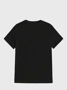 Introverted Book Club Summer Beautifully Printed T-Shirt  Casual Digital Print  Pure Heavy Cotton T Shirt - màu đen - Xem 2