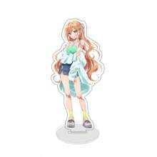 Anime Kimi No Koto Ga Dai Dai Dai Dai Daisuki Na Hyaku-Nin No Kanojo Decoración de marca de soporte acrílico de conejo de Pascua de 15 cm de alto