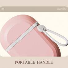 Personalizowana różowa mydelniczka, 26 pierwszych liter, spersonalizowana nazwa, szczelna pokrywka i tacka ociekowa, przenośny uchwyt do podróży, łazienka, kemping, kieszonkowe akcesorium do przechowywania