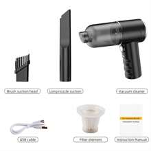 Aspirateur sans fil haute puissance à forte aspiration 7,4 V, batterie lithium-ion rechargeable avec autonomie ultra-longue. Un incontournable pour les vacances, les voyages et l'été