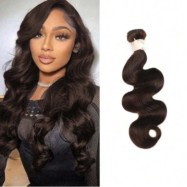 Gewellte Haarbündel Dunkelbraun # 2 Gewellte Haarbündel aus Echthaar Farbige Haarextensions # 2 für Frauen