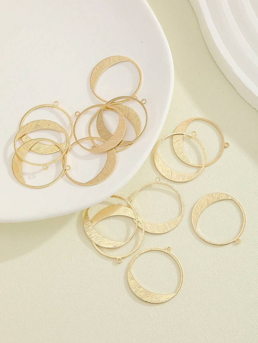 15pcs Jewelry Making Earring Findings - Open Round Earring Accessories