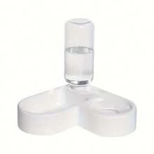 1 pieza Regalo para amantes de gatos/perros y mamá de perros/gatos - Cuenco con forma de corazón de llenado automático de agua, cuenco antiderrames para alimentación de mascotas amantes de perros y mamás de perros, amantes de gatos y mamás de gatos, diseño de esquina ahorrador de espacio
