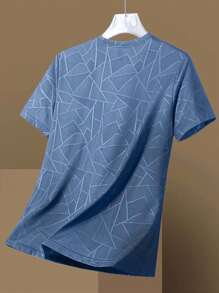 男士夏季速干短袖 T 恤，户外运动弹力透气健身 T 恤