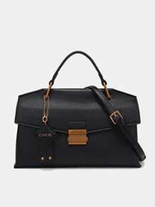 New Vintage Blue Snake Print Tote Bag, Fashionable Luxurious Exquisite Women's Handbag, Lightweight Large Capacity Shoulder Crossbody Bag