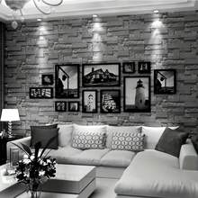 1 Rollo de papel pintado autoadhesivo con efecto de piedra y ladrillo, papel pintado de vinilo PVC desprendible para decoración del fondo de pared de la sala de estar del hogar