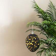 Easter Tree Hanging Decorations 8 Pieces Cute Sequined Egg Spring Ornaments For Home Party Holiday Decor Supplies