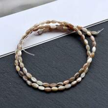 1 Peça de Contas de Pérola de Semente Bege em Forma de Pinguim Marinho, Contas de Pérola de Semente Multicolorida, 3*5mm, Adequada para Fazer Pulseiras e Colares Femininos, Adequada para Acessórios Feitos à Mão DIY