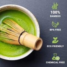 Batidor de bambú para matcha de 120 púas, batidor tradicional japonés Chasen para matcha - Batidor de bambú auténtico japonés para el té matcha (120 púas) Vuelta a clases