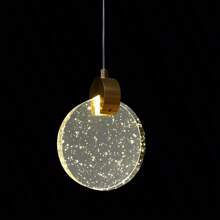 Lámpara decorativa moderna y sencilla con cristales de burbujas LED, apta para comedor, dormitorio y pasillo - Multicolor - Ver 10