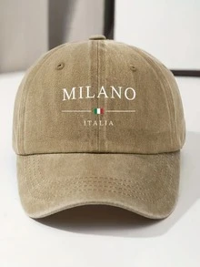 1pc Milan Style Breathable Printed Baseball Cap, Vintage Dad Hat, Outdoor Casual Holiday Hat - Multicolor - View 12