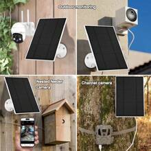 4W 5V Solar Panel Charger For USB Power Interface CCTV Camera Security Cam Battery Outdoor IP65 Waterproof, Easy To Install - White - View 6