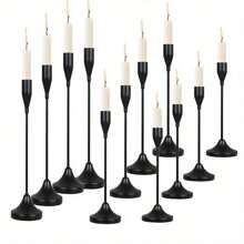 Set Of 30 Golden Cone-Shaped Candle Holders, Perfect For Romantic European-Style Candlelit Dinners, Wedding Decorations, Room Decor, Home Decor, And Various Festive Table Decorations - Ideal For Christmas, Halloween, Easter, Diwali, Thanksgiving, Weddings, Banquets, Parties, Home And Hotel Decor, Durable, Easy To Assemble, (Candles Not Included) Gifts Birthday Graduation