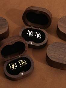 2pcs Custom Groomsmen Cufflinks, Personalized Initial Letter Cufflinks, Groomsmen Gift, Customized Art Monogram Cufflinks, Best Gift For Men, Birthday, Christmas, Halloween