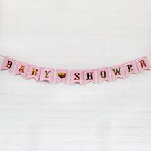 1 Set Baby Shower "It's A Girl" Letter Garland, BABY SHOWER Baptism Children's Birthday Party Decorative Banner - Multicolor - View 2