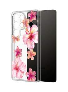 1pc Spring Colorful Floral Pattern TPU Transparent Phone Case, Suitable For Apple 17 Pro Max/17 Air/17 Pro/17/16 Pro Max/16 Plus/16 Pro/16, S25/S24 FE/S24 Ultra