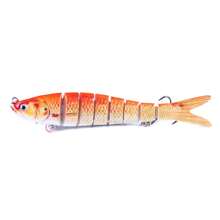 Hengjia 3pcs/Set Sinking Multi-Jointed Minnow Lure 13.7cm 27g Slow Sinking Bionic Fish Swim Lure With Bass Triple Hook, Carp Fishing Tackle, Hard Bait - Multicolor - View 10