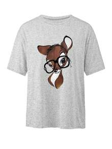 JOYY Women's Vintage Shirt, Shirt, World Magic Kingdom Shirt, Birthday Party Gift T-Shirt Spring And Summer Wear - Light Grey - View 2