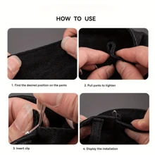 24件/16件/12件/8件/6件隐形U型束腰夹,腰部束腰夹,无需缝纫或钉子,调整裤腰和下摆,固定袖口、窗帘、围巾,适用于日常生活、衣服、裙子、头巾和各种场景 - 彩色 - 查看 11