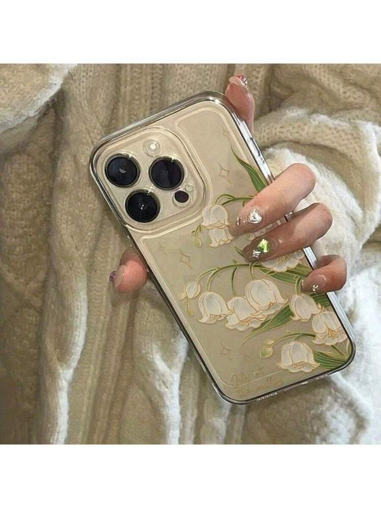 The 2025 Gift Is A Silver Lily Phone Case Compatible With IPhone