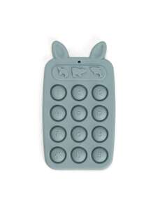 Silicone Bunny-Shaped Chewable Teething Toys, Pressable Bunny Teethers, Suitable For Soft Teething Toys For Both Boys And Girls.