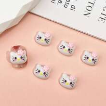 Sanrio Sanrio Mignon DIY/ 40 pièces/20 pièces/10 pièces Mignonnes décorations en résine 3D mini hello kitty de dessin animé, pour nail art/fabrication de bijoux - Lot en vrac, convient pour la création de bijoux DIY