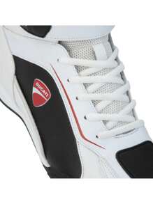 Tenis Bota Ducati S018 Blanco Con Negro Para Hombre - Multicolor - Ver 5