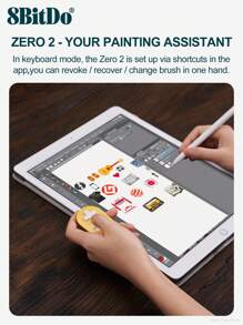 Mandos inalámbricos 8BitDo de tamaño mini, compatibles con , 2 Switch, Android, Windows 10/11, Steam, Raspberry Pi. Modo teclado para Anki, Procreate, MacOS. Modo de juego de 8 horas. Colores: azul, amarillo y rosa. - Amarillo - Ver 8